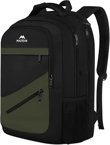 Miniatura 10 de MATEIN - Mochila para laptop de gran capacidad para mujeres, mochila de viaje aprobada por TSA con correa para equipaje y puerto USB, mochila
