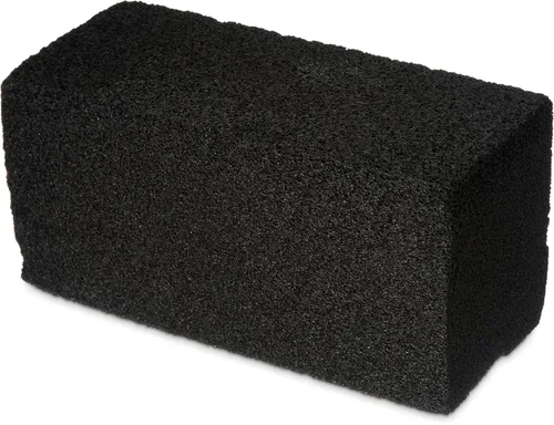 SPARTA 4071000 Ladrillo para parrilla de fibra de vidrio, limpiador de parrilla, 8 x 4 pulgadas, negro, (paquete de 12)
