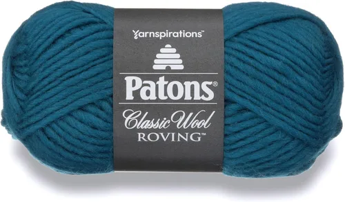 Miniatura 7 de Patons Classic Wool Roving - Hilo de lana de 3.5 onzas, negro, 1 bola