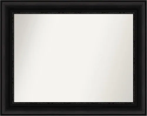 Miniatura 10 de Amanti Art Espejo personalizado, espejo de baño negro puente, espejo de pared o espejo de tocador de baño sobre el fregadero (26 x 26 pulgadas)