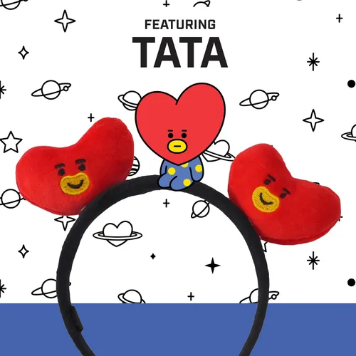 Miniatura 38 de Concept One BT21 LINE FRIENDS - Diadema bordada de felpa 3D para mujer, Chimmy