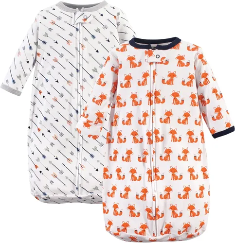 Miniatura 7 de Hudson Baby Saco de dormir unisex de algodón con manga larga para bebé, saco, manta Toile