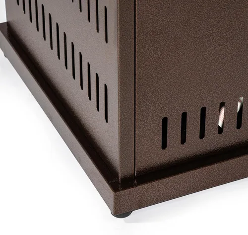 Miniatura 4 de Mesa para fogata de propano de 28 pulgadas, mesa de fuego de 50,000 BTU con tapa de acero, patas grandes, rocas de lava, pozo de fuego seguro