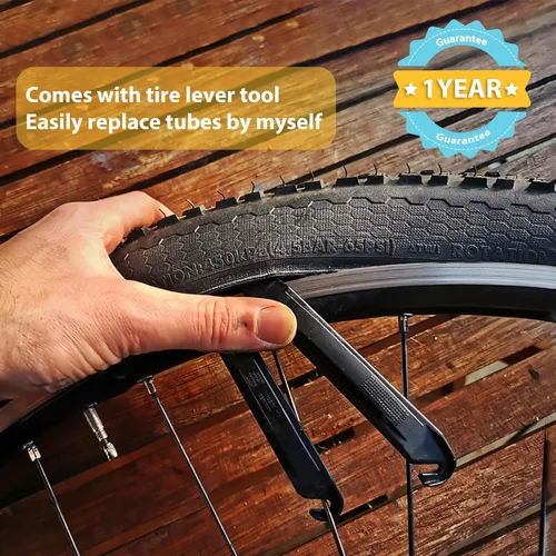 Miniatura 4 de Hycline Tubo interior para bicicleta de grasa: 20/26x3.0-4.0 pulgadas, paquete de 2 tubos eléctricos para neumáticos grasos AV 1.260 in, válvula