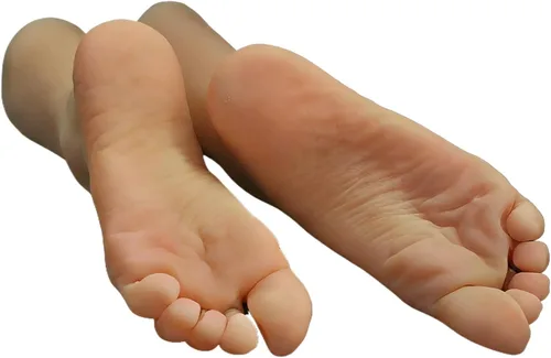 1 par de silicona Lifesize femenino maniquí exhibición pie joyería sandalia zapato calcetín exhibición arte boceto con uñas