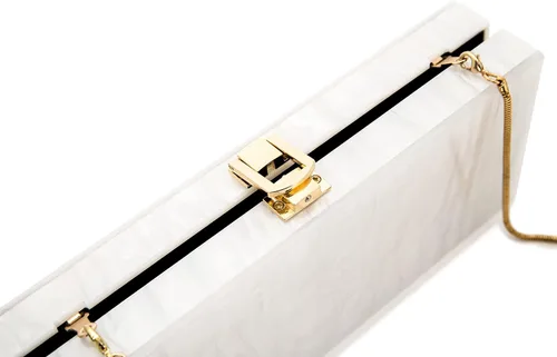 Miniatura 4 de Bolso de mano de acrílico para mujer, bolso de mano de acrílico de perlas largas para cenas, fiestas, bodas, iPhone
