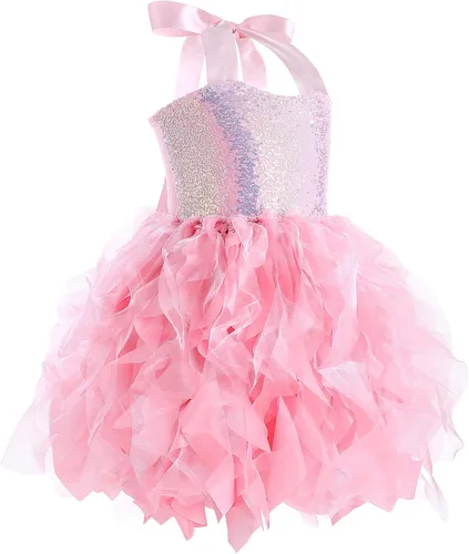 Miniatura 2 de Vestido tutú para niñas, vestido de tul con lentejuelas, vestido de princesa para niñas pequeñas, disfraz de fiesta de cumpleaños brillante