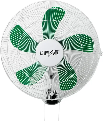 Miniatura 2 de Active Air ACF16 Ventilador de cultivo hidropónico oscilante de 90 grados de 16 pulgadas y 3 velocidades para montaje en pared