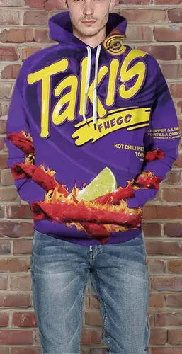 Miniatura 5 de Sudadera con capucha impresa en 3D, sudadera de manga larga con bolsillo para hombres y mujeres