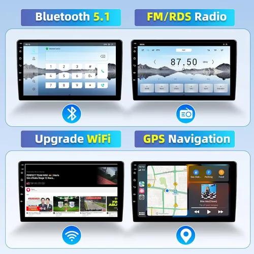Miniatura 4 de [8 Core 4G+64G] Qualcomm Radio de coche para Nissan Sentra 2013-2017 estéreo de coche con CarPlay Android Auto, Android 13 10 pulgadas pantalla
