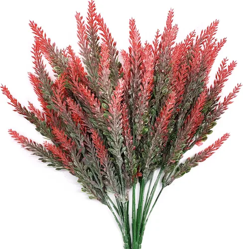 Miniatura 25 de Paquete de 10 enredaderas artificiales colgantes, hiedra falsa, sauce llorón, hojas verdes, plantas de plástico, guirnalda sintética resistente a