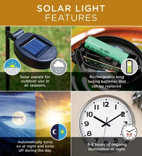Miniatura 7 de Regal Art & Gift Linterna Solar de Globo Aerostático – Luces LED Colgantes Alimentadas por Energía Solar, Lámpara Decorativa Portátil Impermeable