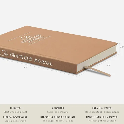 Miniatura 2 de The Gratitude Journal: Más felicidad, positividad, afirmación, productividad, atención plena y cuidado personal, una simple agenda diaria de tapa