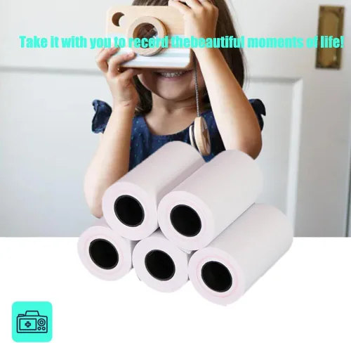 Miniatura 3 de 10 rollos de papel de impresión de repuesto de cámara instantánea para niños, suministros de recuerdos de cámara instantánea, impresora fotográfica
