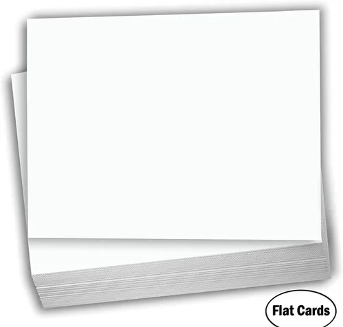 Miniatura 2 de Hamilco Papel grueso de cartulina blanca, 5 x 7 pulgadas, peso pesado, 120 libras, cartulina – 100