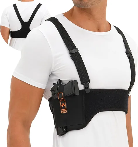 Miniatura 7 de Funda de hombro para transporte oculto – Funda oculta para el pecho, funda universal para pistola para hombres y mujeres, se adapta a Glock, S & W