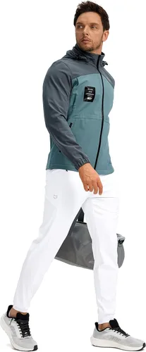 Miniatura 6 de G Gradual Pantalones deportivos para hombre con bolsillos con cremallera, elásticos, cónicos, pantalones deportivos para hombre, entrenamiento