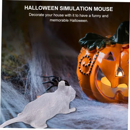 Miniatura 3 de BESPORTBLE 10pcs Halloween Plastic Fake Mouse Prank Realistic Simulation Mice Gray Tricky for Spooky Party Decorations and