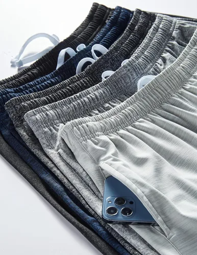 Miniatura 4 de Liberty Imports - 5 paquetes de pantalones cortos de baloncesto para jóvenes y jóvenes, malla de secado rápido, bolsillos para ropa deportiva