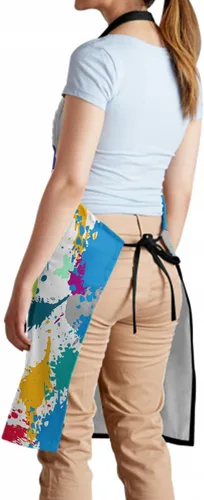 Miniatura 4 de Delantal resistente a las manchas con cuello ajustable y bolsillos para adultos unisex, mujeres, hombres, chef, horneado, cocina, barbacoa, parrilla