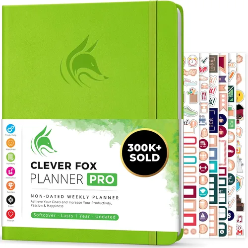 Miniatura 9 de Clever Fox Planner PRO – Planificador de vida semanal y mensual para aumentar la productividad, el manejo del tiempo y alcanzar tus objetivos, 8.5 x