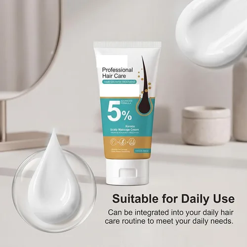 Miniatura 3 de 2 unidades de 5% de minoxidil para el crecimiento del cabello en crema de masaje para el cuero cabelludo, tratamiento contra la pérdida de cabello