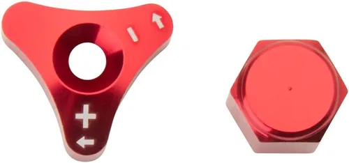 Miniatura 3 de Tusk Billet WP - Perillas de ajuste de horquilla rojas para Husqvarna TX 300 Heritage 2023