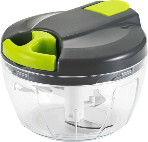 Picadora manual multifunción de alimentos y procesadores con mango y cubierta, trituradora de verduras, prensa de ajo, adecuada para cebollas, ajo,