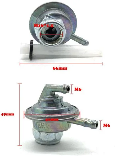Miniatura 5 de Bomba de interruptor de combustible de gasolina para motocicleta Petcock para GY6 50cc 70cc 90cc 110cc 125cc 150cc ATV 139QMB Go Kart Ciclomotor