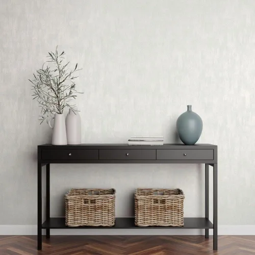 Miniatura 5 de CONCORD WALLCOVERINGS ™ Muestra solo para fines de exhibición - Papel tapiz moderno con textura moderna, brillo de pared de vinilo y mica, Blanco