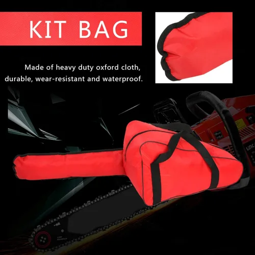 Miniatura 3 de Bolsa de transporte para motosierra, bolsa de almacenamiento de motosierra de 20 pulgadas para hombres, leñador de carpintería, kit de archivo