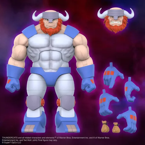 Miniatura 4 de Super7 ¡ULTIMATES! Thundercats Cruncher - Figura de acción de Thundercats de 7 pulgadas con accesorios, coleccionables clásicos de dibujos animados