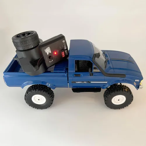 Miniatura 2 de RC Crawler WPL C24 RC Rock Crawler RC Camión 4x4 Todo Terreno RTR, Camión de Control Remoto a Escala 1/16 Todo Terreno 2.4 Ghz con Dirección