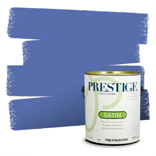 Miniatura 815 de Pintura Exterior + imprimación PRESTIGE, todo-en-uno, 1 galón, acabado mate, color comparable al Valspar* Royal Gray* VS151-Gris real
