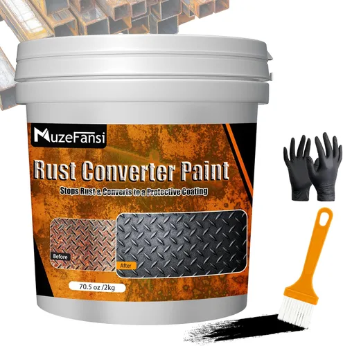 Miniatura 10 de Pintura para Metal, Convertidor de Óxido y Imprimación de Metal 34.8 oz – Recubrimiento Anti-Óxido, Pintura Antioxidante Encapsuladora para Máximo