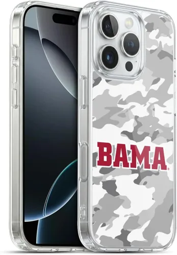 Miniatura 399 de Head Case Designs Funda de gel suave con licencia oficial de la Universidad de Alabama UA Collage compatible con Apple iPhone 13 Pro Max