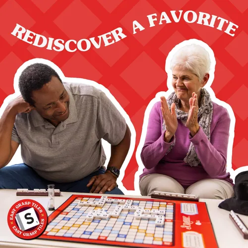 Miniatura 9 de Juegos de palabras Joy for All para personas mayores - Scrabble clásico y bingo - Fáciles de leer y agarrar - Juegos de mesa para adultos mayores