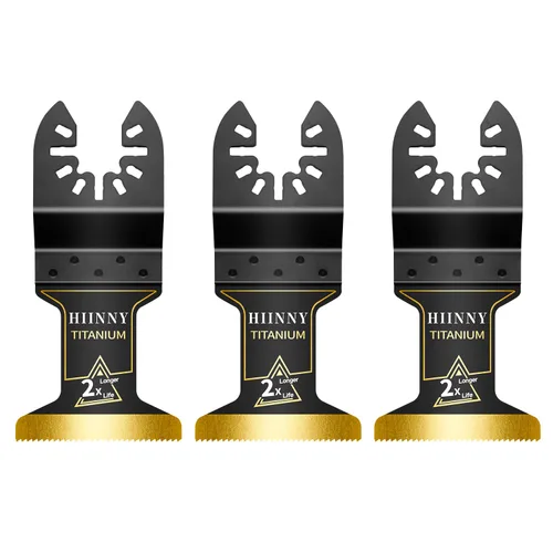 Miniatura 8 de 12 piezas de cuchillas oscilantes de titanio, juego profesional universal de cuchillas de sierra oscilantes de titanio para multiherramienta