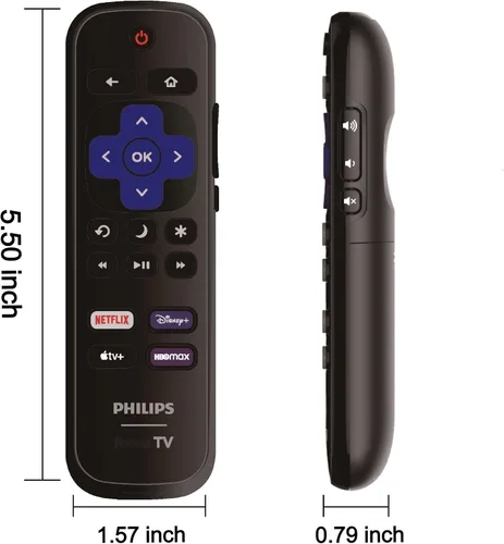 Miniatura 6 de Control remoto de repuesto compatible con todos los televisores inteligentes Philips Roku TV【Solo funciona con Philips Roku TV, no para Roku Stick