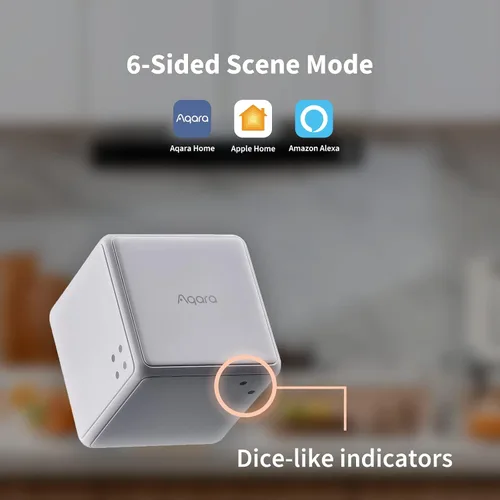 Miniatura 2 de Aqara Cube T1 Pro, requiere AQARA ZIGBEE 3.0 HUB, 6 lados para controlar diferentes escenas y diversas acciones para controlar dispositivos
