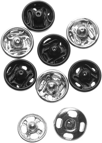 Miniatura 7 de 48 botones de cierre de metal, mini botones a presión para coser, botones de presión para ropa de muñeca, accesorios de costura para ropa