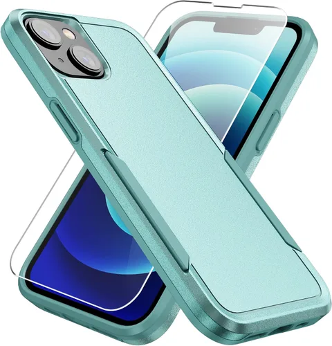 Miniatura 19 de Funda para iPhone 12 Pro Max, con protector de pantalla, [probada contra caídas de grado militar], resistente, resistente, a prueba de golpes