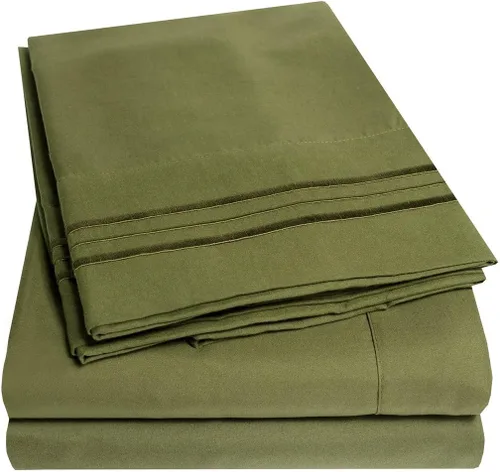 Miniatura 3 de El hilo Store Company 100% algodón egipcio 800 hilos 4 Piece Hoja Sets – (1 hoja plana, 1 sábana bajera ajustable y 2 fundas de almohada)