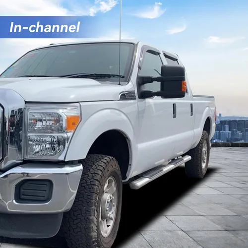 Miniatura 5 de Viseras de ventana para canal para Ford F250 F350 F450 F550 Super Duty de 1999-2016, despeje de viento para ventana lateral para 99-16 F-250 F-350