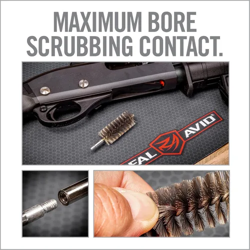 Miniatura 3 de Real Avid Bore-Max Speed Brush Cepillos niquelados para limpieza con 2 veces más densidad de cerdas Cepillo de limpieza impermeable a