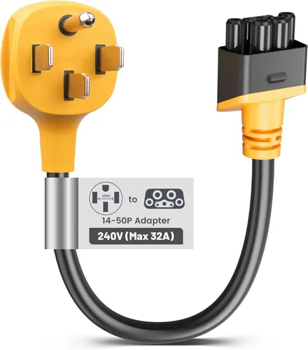 MECMO Adaptador NEMA 14-50 para cargador móvil Tesla Gen 2 y 3, 32Amp 250V, adaptador 14-50P Gen II conector móvil para motores Tesla Modelo 3/Y/S/X