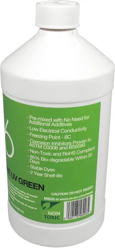 Miniatura 2 de XSPC EC6 - Refrigerante para PC de alto rendimiento, opaco, 33.8 fl oz, verde UV Verde UV opaco