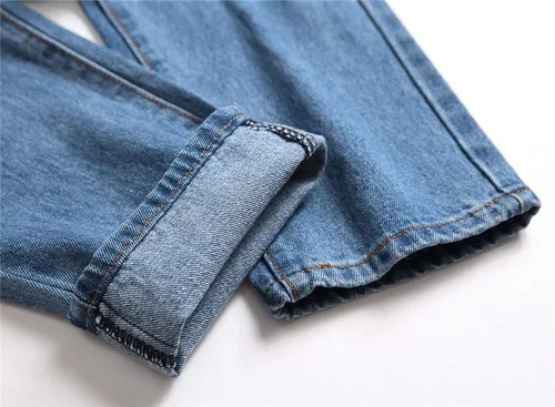Miniatura 7 de AITITIA - Jeans rasgados de ajuste estándar para hombre