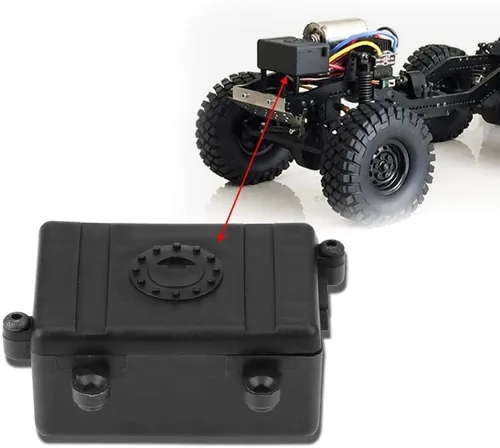 Miniatura 4 de Caja receptora de control remoto, ajuste universal para rastreadores RC a escala 1/10, carcasa duradera de radio ESC, para aficionados todoterreno