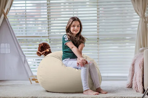 Miniatura 4 de WEKAPO Puf de almacenamiento de animales de peluche para niños, puf con cremallera rellenable para organizar juguetes de peluche, lona de algodón